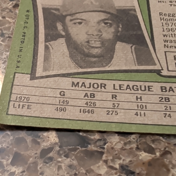 Topps Athletics Trading Card - Green and Tan - Picture 5 of 5
